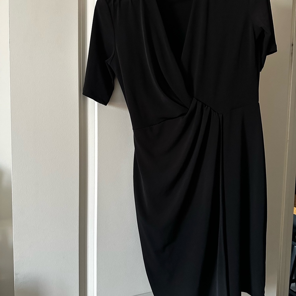 Banana Republic Black Faux Wrap Dress